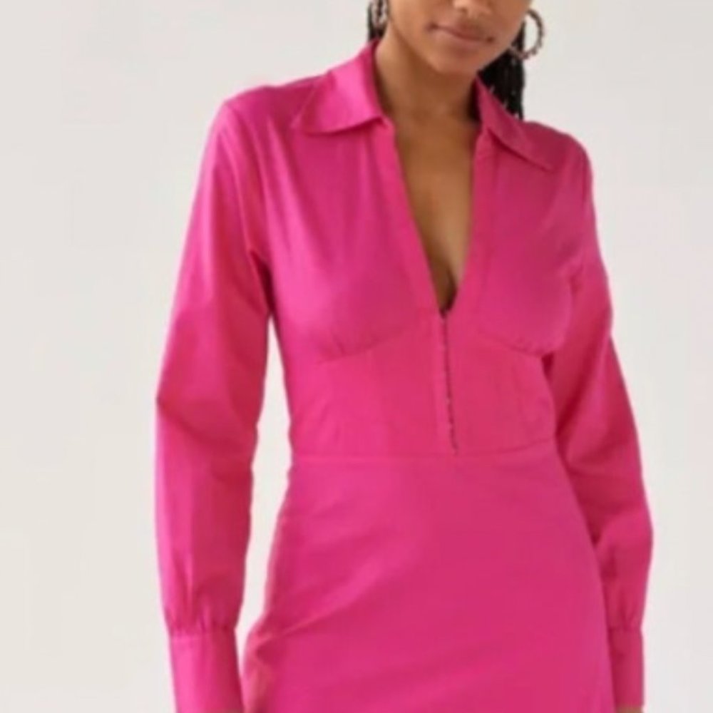 NWT Urban Outfitters Phoebe Corset Long Sleeve Mini Dress